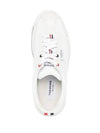 Women Vitello Calf Tech Runner Clear Sole Low Top Sneakers White - THOM BROWNE - BALAAN 6