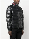 Men s Bourne hooded down jacket black padding 1A00023595ZJ999 - MONCLER - BALAAN 4