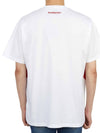 Abstract Print Oversized Short Sleeve T-Shirt White - BURBERRY - BALAAN 5