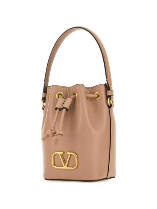 V Logo Signature Bucket Bag Pink - VALENTINO - BALAAN 1