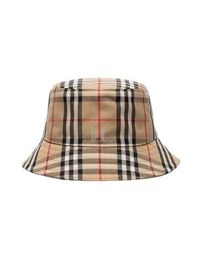 Embroidered Cotton Bucket Hat Beige - BURBERRY - BALAAN 2