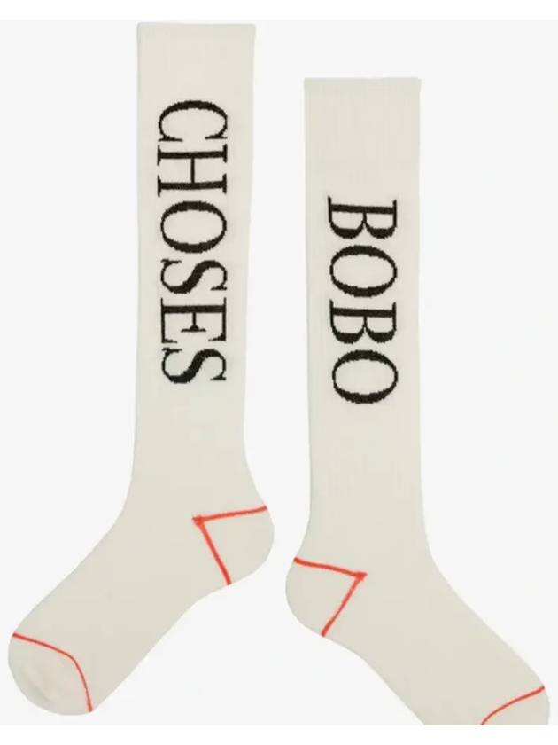 Extra Long Socks White B224AI005 Italian Kids - BOBO CHOSES - BALAAN 3