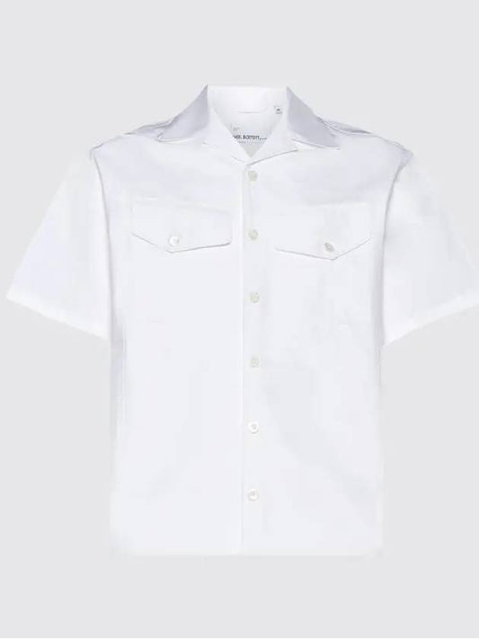 Men's Pocket White Short Sleeve Shirt PBCM114 U014 03 - NEIL BARRETT - BALAAN 2