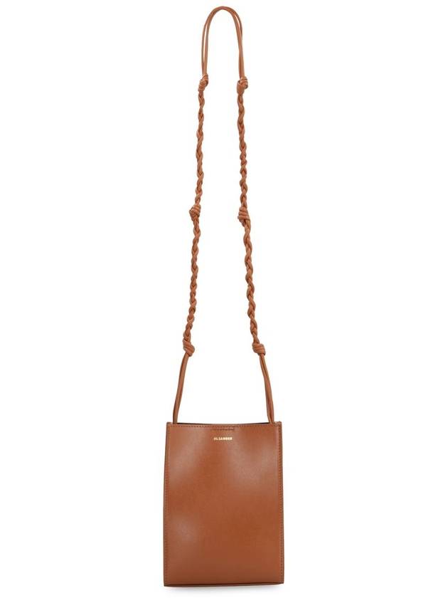 Tangle Smooth Leather Small Cross Bag Cherry Wood - JIL SANDER - BALAAN 6