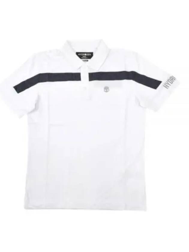 STRIPE POLO PIQUET G00502317 Striped polo picket - HYDROGEN - BALAAN 1