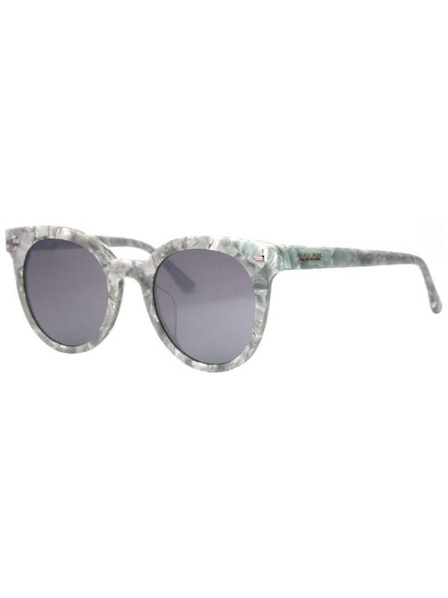 BOL3008 B11 round oversized horn rimmed mirror lens luxury sunglasses - BOLON - BALAAN 1