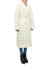 ALLEGRA CREAM Women s Hooded Long Padded Jumper Coat Relaxed Fit - MACKAGE - BALAAN 6