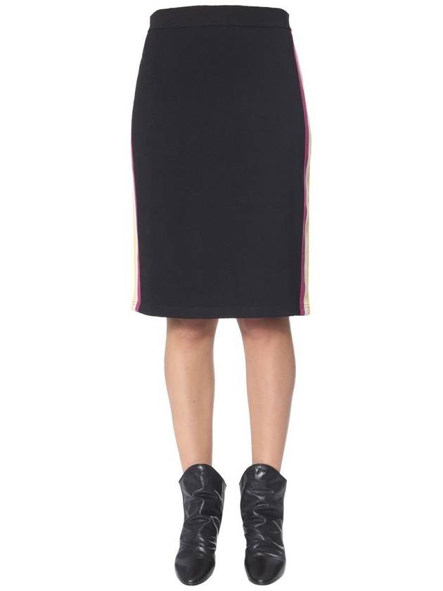 Women's Sideline Midi Pencil Skirt Black - ISABEL MARANT ETOILE - BALAAN 2