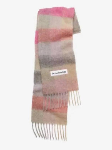 Mohair Check Muffler Scarf - ACNE STUDIOS - BALAAN 1