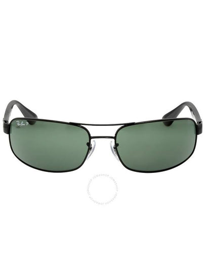 Ray Ban Polarized Green Rectangular Men's Sunglasses RB3445 002/58 61 - RAY-BAN - BALAAN 2