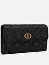 Caro Orchid Long Wallet Black - DIOR - BALAAN 4