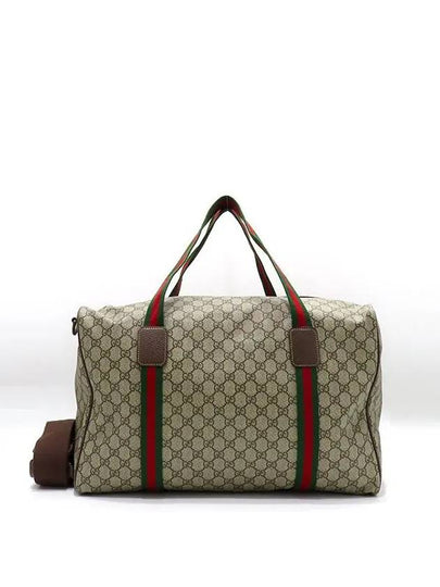 758664 GG web logo medium duffel Boston bag shoulder strap 2WAY - GUCCI - BALAAN 2