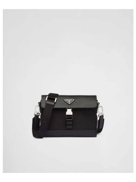 Re-Nylon Saffiano Shoulder Bag Black - PRADA - BALAAN 2