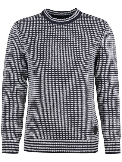 Men's Admiral Birdseye Crew Jumper Knit Top Navy - BARBOUR - BALAAN 2