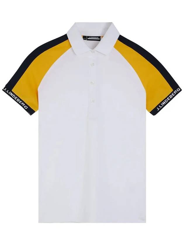 Women's Perinne  Short Sleeve Polo Wax Yellow - J.LINDEBERG - BALAAN 2