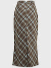 Nerd Check Long Skirt - MICANE - BALAAN 5