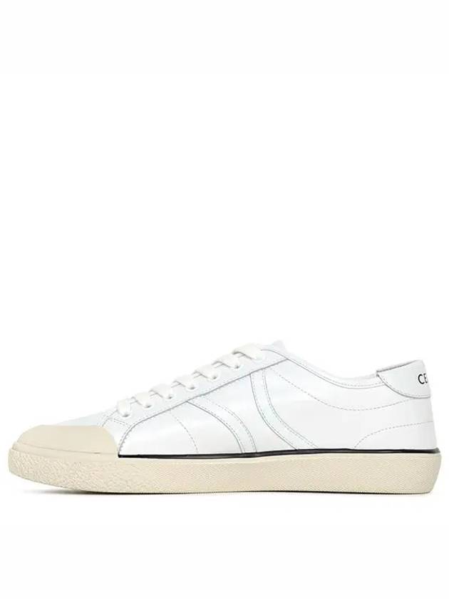 AS 01 Lace-Up Alan Calfskin Low-Top Sneakers Optic White - CELINE - BALAAN 3