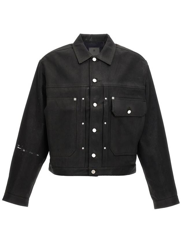 Logo Denim Jacket Black - GIVENCHY - BALAAN 2