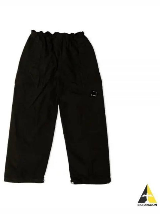 Flatt Nylon Oversized Cargo Straight Pants Black - CP COMPANY - BALAAN 2