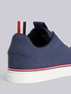 Men's Three Stripe Tab Tennis Low Top Sneakers Navy - THOM BROWNE - BALAAN 5