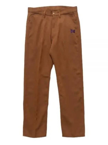 24 Straight Jean Brown OT187 Pants Poly Twill - NEEDLES - BALAAN 1