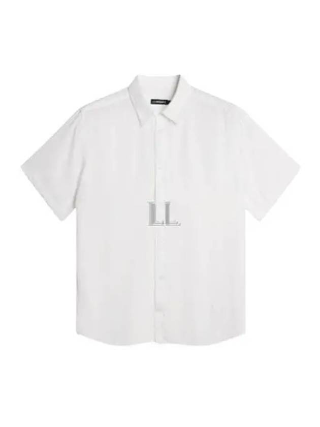 Regular Light Tencel Short Sleeve Shirt White - J.LINDEBERG - BALAAN 2