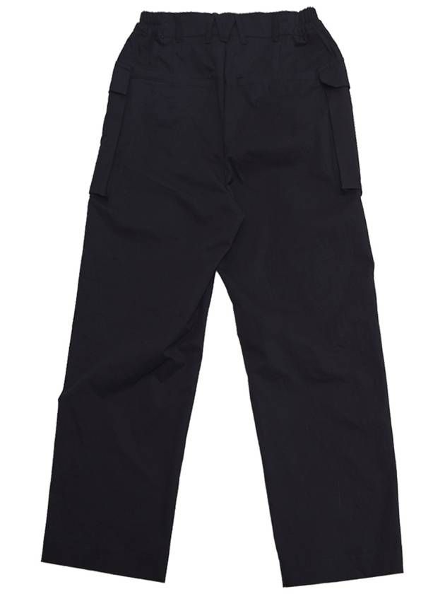 Women's Wide Cargo HBT Pants Black - MOTH - BALAAN 4