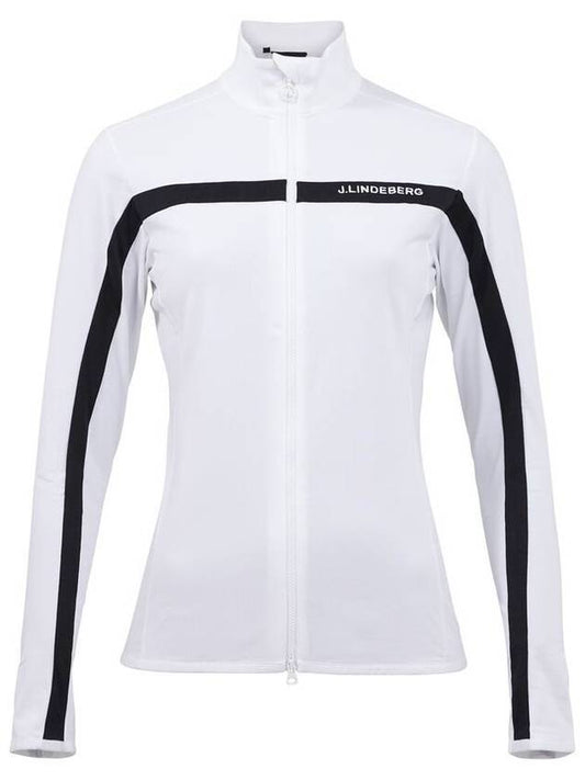 Janice Full Zip-up Jacket White - J.LINDEBERG - BALAAN 1