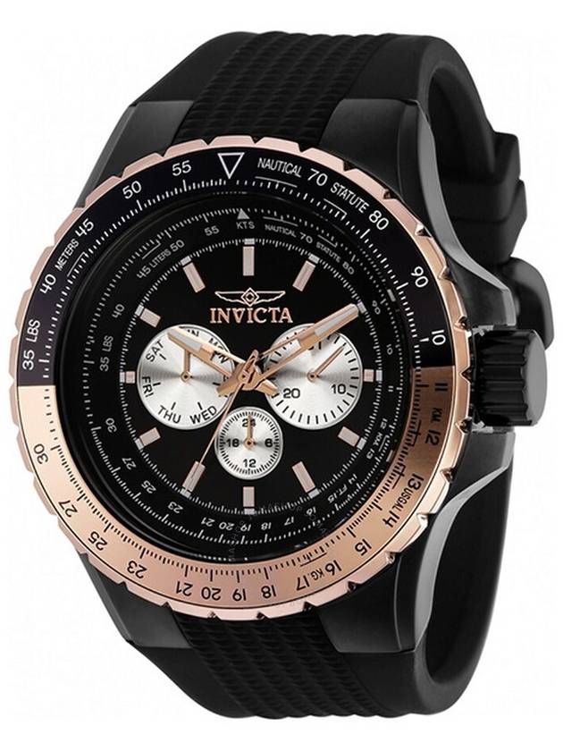 Invicta Aviator Quartz Black Dial Men's Watch 37032 - INVICTA - BALAAN 1