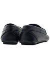 V Logo Leather Loafers Black - VALENTINO - BALAAN 5