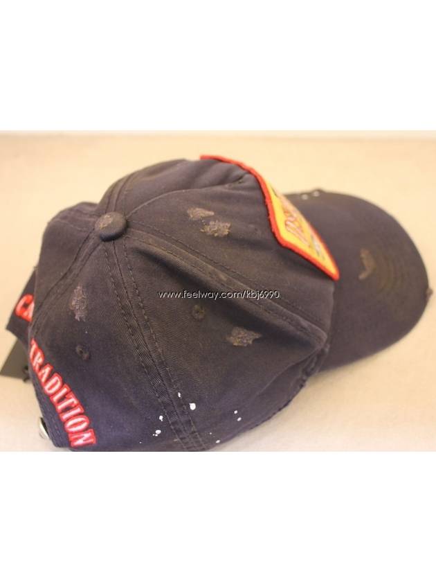 Dirty Painting Diss Ball Cap Black - DSQUARED2 - BALAAN 10