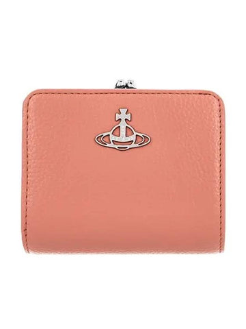 ORB Logo Half Wallet Pink - VIVIENNE WESTWOOD - BALAAN 1