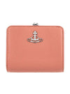 ORB Logo Half Wallet Pink - VIVIENNE WESTWOOD - BALAAN 4