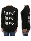 Women s Love Logo Printing Long Sleeve T Shirt 2841MDM226 - MSGM - BALAAN 4