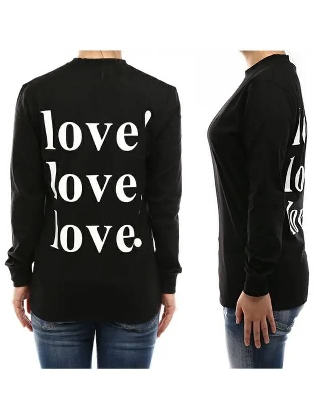 Women s Love Logo Printing Long Sleeve T Shirt 2841MDM226 - MSGM - BALAAN 4