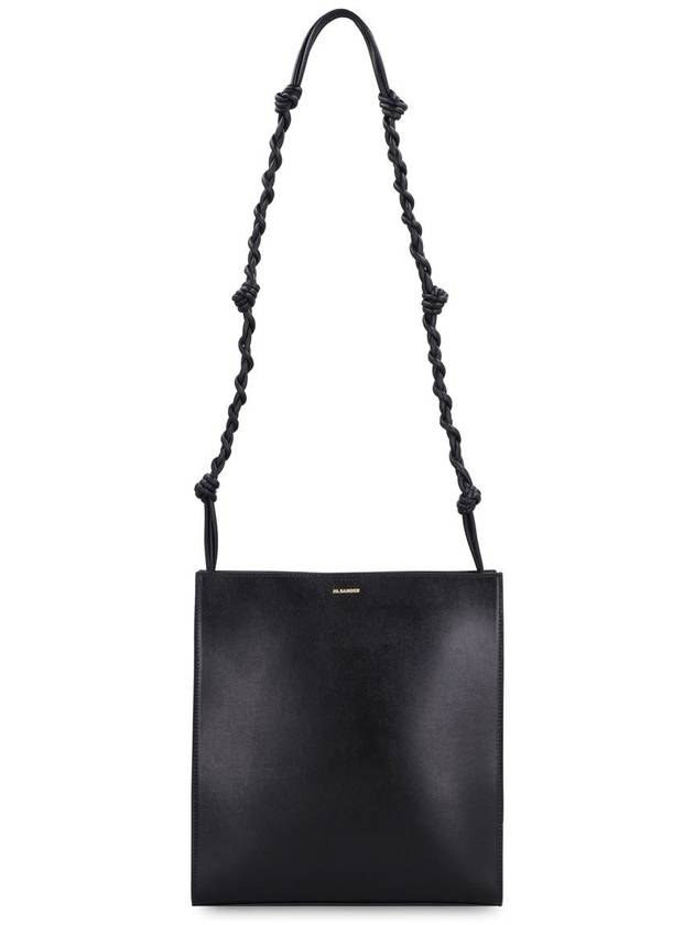 Tangle Medium Leather Cross Bag Black - JIL SANDER - BALAAN 6