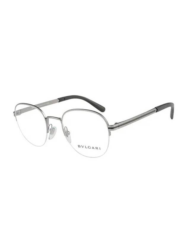 Eyewear Semi-Rimless Metal Eyeglasses Silver - BVLGARI - BALAAN 1