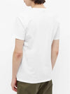 Grey Fox Head Patch Classic Short Sleeve T-Shirt White - MAISON KITSUNE - BALAAN 4