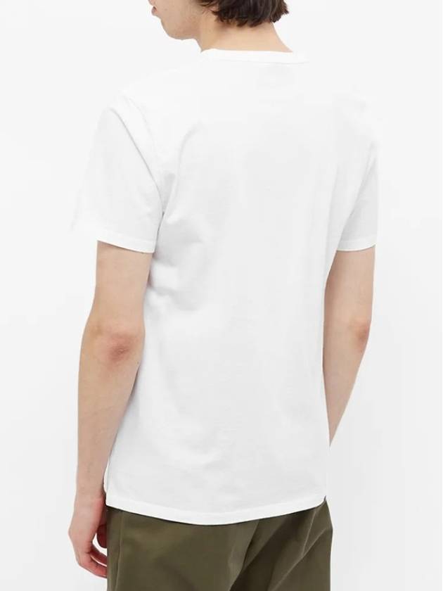 Grey Fox Head Patch Classic Short Sleeve T-Shirt White - MAISON KITSUNE - BALAAN 4