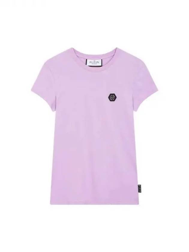 Women's Hexagon Logo Patch TShirt Purple 271212 - PHILIPP PLEIN - BALAAN 1