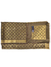 Monogram Shine Silk Gold Brown Muffler Shawl M75122 - LOUIS VUITTON - BALAAN 10