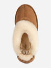 Australia Ozwear UGG Slippers High Heel Winter Fur Shoes Indoor OZ114 Chestnut - OZWEAR UGG - BALAAN 5