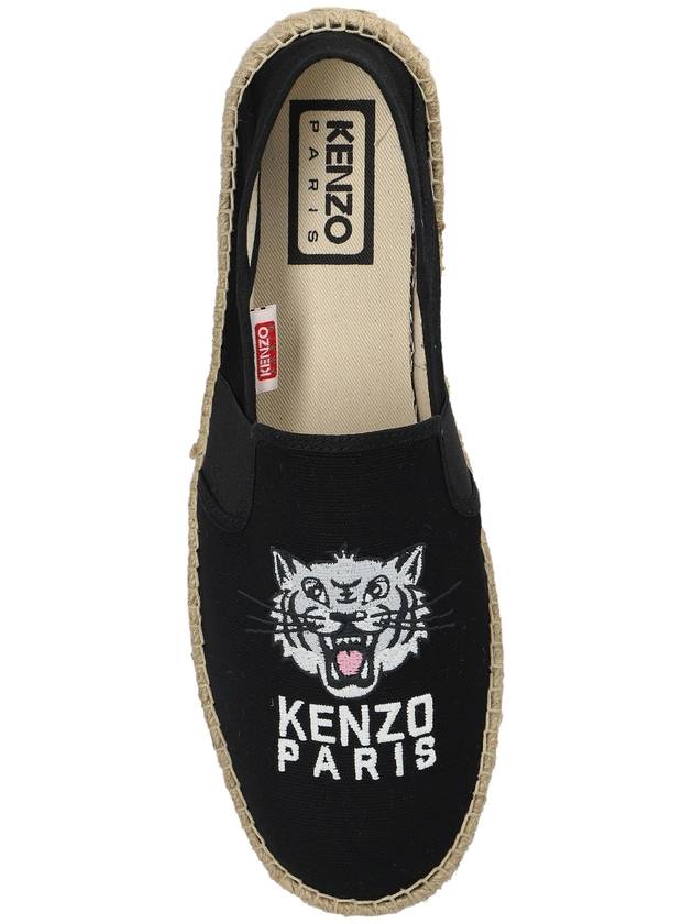 Kenzo Espadrilles With Logo, Men's, Black - KENZO - BALAAN 6