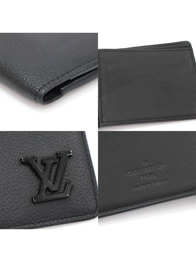 M69829 Black Grain Calfskin LV Aerogram Multiple Wallet Bicycle - LOUIS VUITTON - BALAAN 7