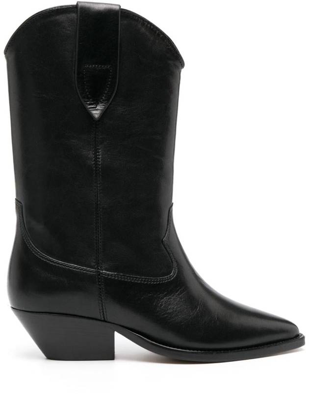 Duerto Ankle Middle Boots Black - ISABEL MARANT - BALAAN 3