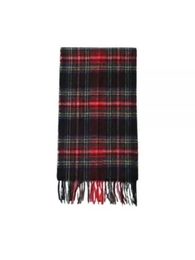 New Check Tartan Muffler Red Black - BARBOUR - BALAAN 2