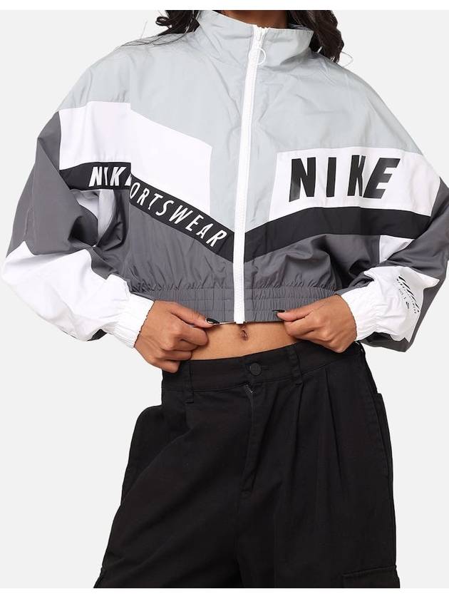 Women's Sportswear Woven Track Jacket Iron Grey - NIKE - BALAAN 8