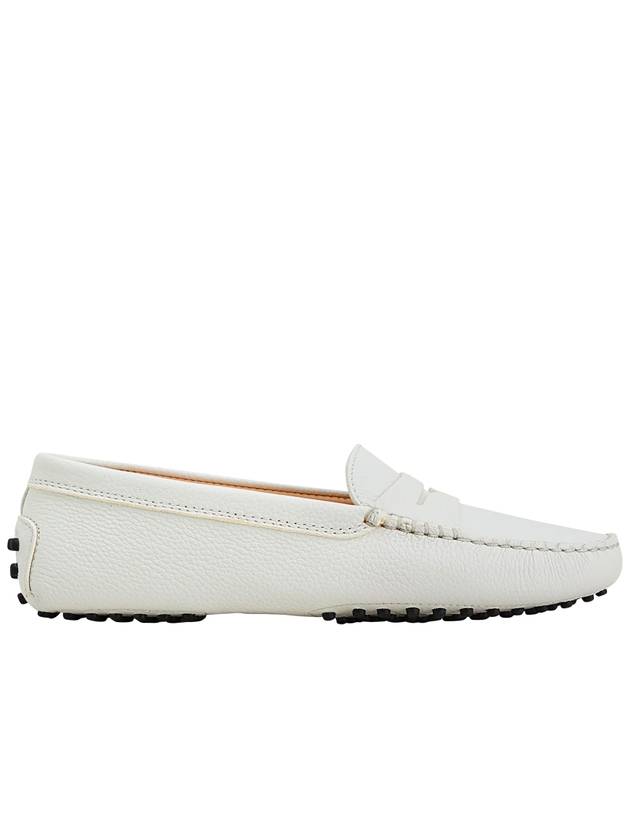 Women's Gommino Leather Driving Shoes White - TOD'S - BALAAN 2