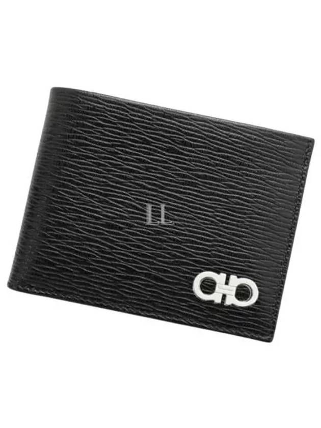 ID Window Gancini Half Wallet Black - SALVATORE FERRAGAMO - BALAAN 2