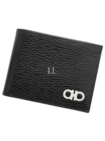 ID Window Gancini Half Wallet Black - SALVATORE FERRAGAMO - BALAAN 2